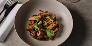 Spicy Sichuan-style buckwheat dumplings.
