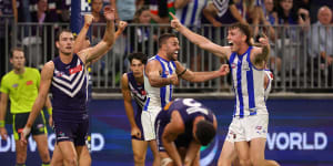 As it happened:North pip Freo by a point,Saints smash Dogs,Tigers overrun brave Crows,Pies obliterate putrid Power