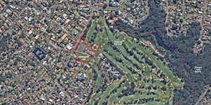 The development site is a small part of Oatlands Golf Course.