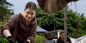 Community garden co-ordinator Millie Allsopp,in Sydney’s Manly Vale,likes how growing vegies gets her out of her unit and meeting new people.