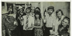 Saying farewell to the police reporters’ office with my colleagues,1980. We all have to grow up some time.