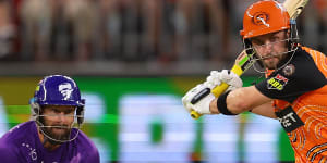 Perth Scorchers on top of BBL after taking wind out of Hobart Hurricanes