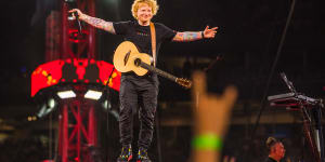 Ed Sheeran gets equation right for first Sydney show