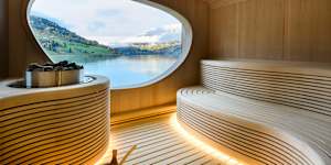 Sauna with a view.
