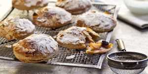 Apple and cherry pies are delicious served with a dollop of custard.