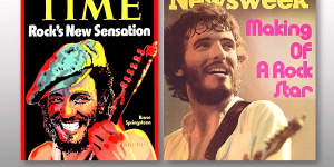 Springsteen featured on two magazine covers in the same week in 1975.