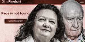 Gina Rinehart deletes mentions of Alan Jones;others carefully word reactions