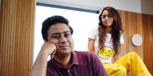 Indian comedians Anirban Dasgupta and Sonali Thakker,who are performing in the Best of Comedy Zone Asia as part of Melbourne Comedy Festival.