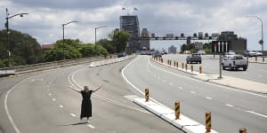 Millers Point resident Yasmina Bonnet on the area used to park incident response vehicles.