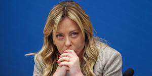 Italian PM Giorgia Meloni.