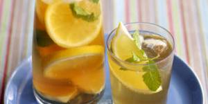 Beach food:This iced lemon-ginger tea will pick you up.