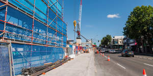 The Crows Nest metro station is under construction along the Pacific Highway. It is also 500 metres from St Leonards heavy rail station.