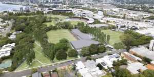 The new cricket stadium would be part of the Albion Olympic precinct.