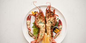The go-to dish:Grilled lobster.