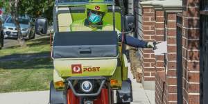 Australia Post expects that households will be receiving less than one letter per week by the end of the decade. 