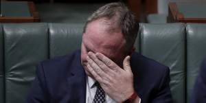 Barnaby Joyce in Question Time.