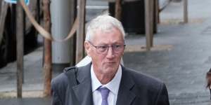 Bill Spedding arrives at court this week with his wife Margaret.