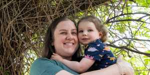 Katrina Cummings,with daughter Maddie,participated in a La Trobe University study into how shiftwork affects women’s breast milk.