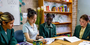 Students at Regents Park Christian School in western Sydney participated in a NSW government funded catch-up tutoring program.