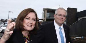 Mates:Prime Minister Scott Morrison and Senate hopeful Sarah Henderson