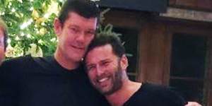 Karl Stefanovic with James Packer,in Bora Bora. Picture:Instagram