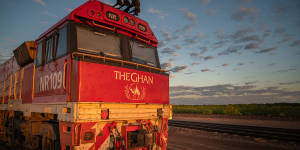 The Ghan … train travel is hugely popular.
