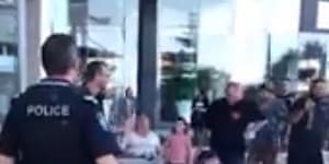 Two men attack Kurdish protesters during Gold Coast march