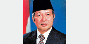 Suharto when president,and his deepfake rebirth.