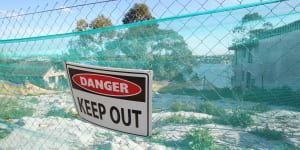 The state government is remediating the contaminated land at Hunters Hill. 