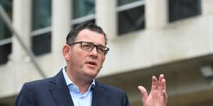 Premier Daniel Andrews has announced school holidays will be brought forward to Tuesday but no decision has been made about when schools will re-open. 