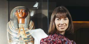 Dr Melanie Pitkin,senior curator of the Nicholson collection of antiquities and archeology,at Chau Chak Wing Museum.