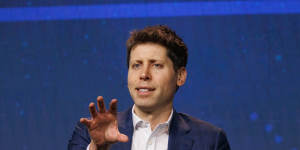 Open AI chief Sam Altman. The company has been striking several deals with high-profile media companies in the US and Europe in recent weeks.