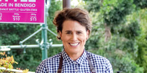 Greta Donaldson,founder and confectioner Bendigo Brittle.