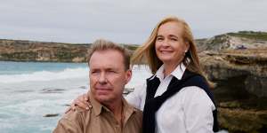 James and Hayley Baillie on the Kangaroo Island coast. Soon after their Southern Ocean Lodge opened in 2008,it had won several international tourism gongs including,from London,the Tatler Travel Awards “Hotel of the Year” title in 2009.