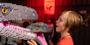 Jurassic World by Brickman at the Queensland Museum.