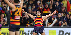 Crows star Izak Rankine.