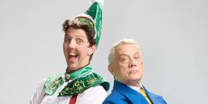 Gareth Isaac and Simon Burke star in Elf the Musical.