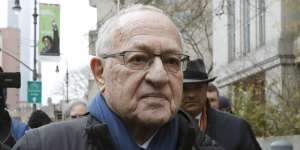Celebrity lawyer and academic Alan Dershowitz was only introduced on his BBC interview as a “constitutional lawyer”,with no mention of the claims of his connection to Jeffrey Epstein. 