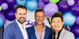(Left to right) Chatime Mildura’s Ray Pratt;Chatime Australia CEO Carlos Antonius;Chatime managing director and co-founder Chen “Charlley” Zhao.