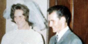 John and Lorraine Moss on their wedding day.