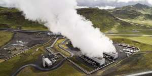The Hellisheidi geothermal power plant.