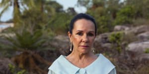 Indigenous Australians Minister Linda Burney on Groote Eylandt in the Northern Territory.