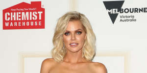 Sophie Monk arrives at the 59th Annual Logie Awards at Crown Palladium.