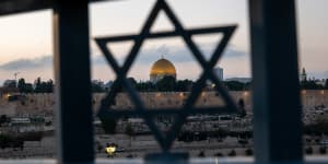 The Temple Mount/Al-Aqsa Mosque compound in the Old City in Jerusalem.