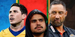 NRL draw:Mitchell Moses,Latrell Mitchell,Benji Marshall.