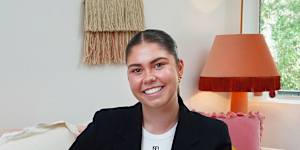 Tessa Hull,26,has purchased her first home in Melbourne’s inner south-east. 