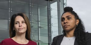 Nicolle Lowe and Brittannie Miles are the new Aboriginal coronial information and support officers at the Coroner’s Court.