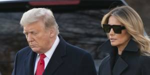 Trying times:US President Donald Trump and First Lady Melania Trump.