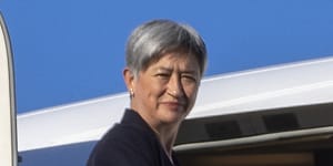Foreign Affairs Minister Penny Wong leaving from Adelaide Airport on Monday for her trip to the Middle East.