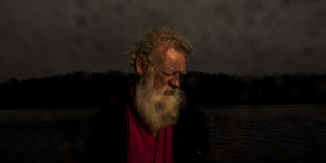 Bruce Pascoe at his property in Gipsy Point last week.
